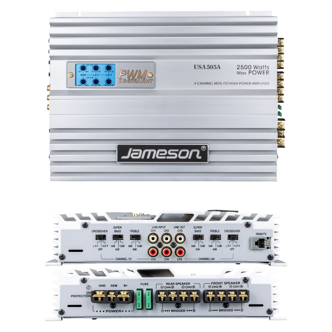 JAMESON USA-505A 4 KANAL 2500 W OTO ANFİ