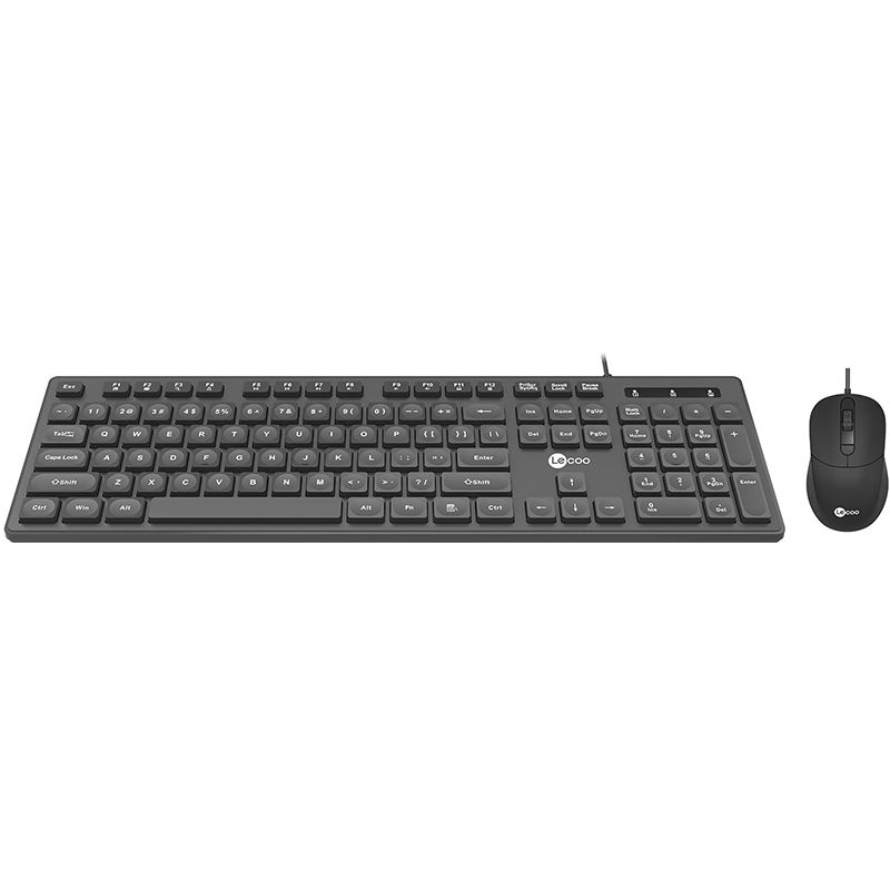  LENOVO LECOO CM102 USB KABLOLU SİYAH Q KLAVYE  MOUSE SET