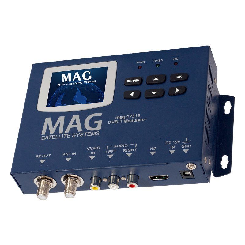  MAG MG-17313 LCD EKRANLI HD-RF CONVERTER FULL HD DVB-T ENCODER MODULATOR (DVB-T/AV/HDMI)