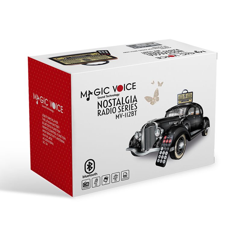  MAGICVOICE MV-112BT USB/SD/FM/BLUETOOTH DESTEKLİ NOSTALJİK RADYO