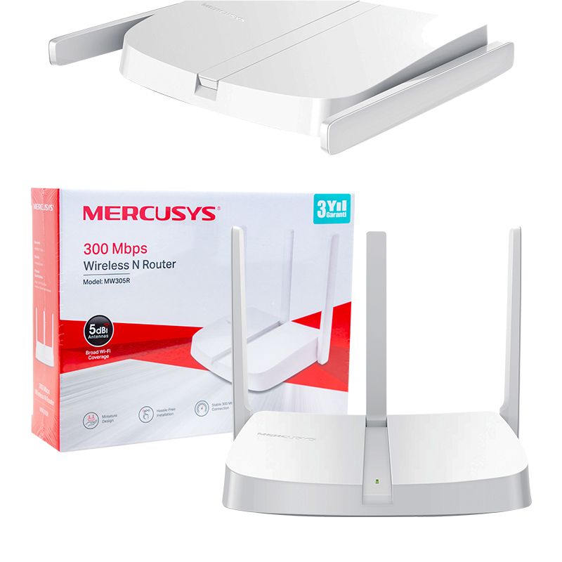  MERCUSYS MW305R 300 MBPS 3 ANTENLİ WIFI-N ROUTER ACCESS POINT (TP-LINK)