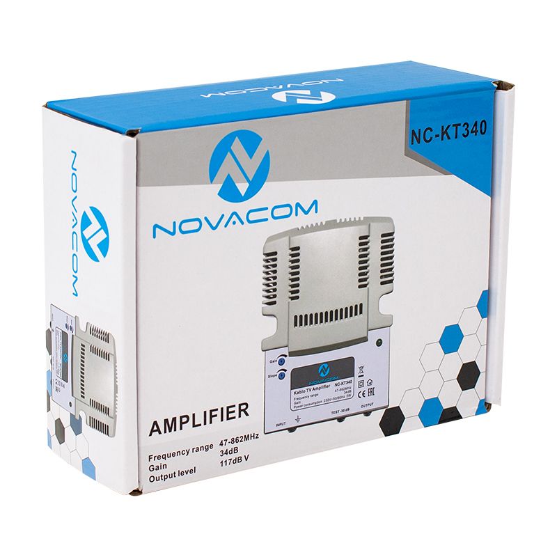  NOVACOM NC-KT340 47-862MHZ 34DB KABLO TV AMPLİFİER HAT YÜKSELTİCİ