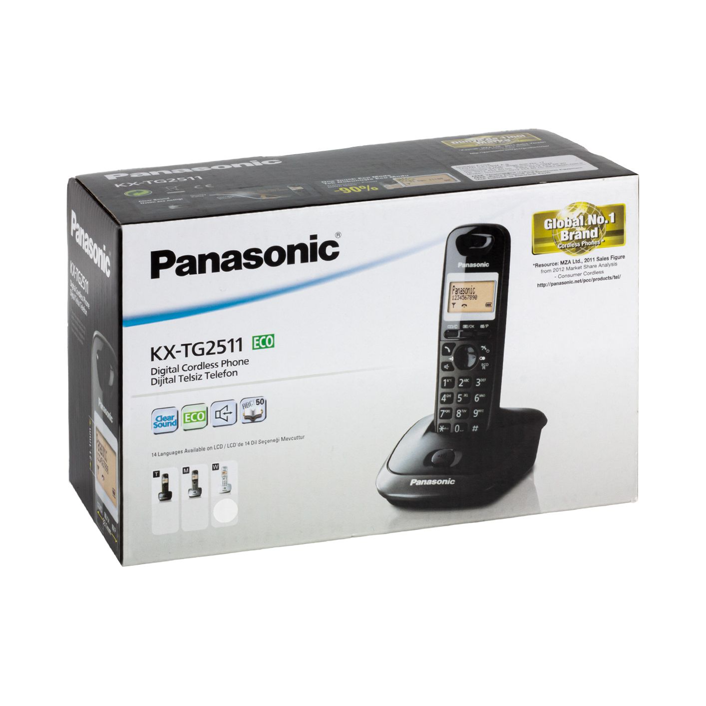  PANASONIC KX-TG2511 DECT TELSİZ TELEFON SİYAH