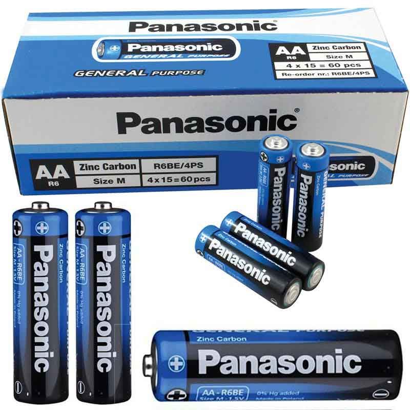  PANASONIC MANGANEZ AA KALEM PİL 60LI PAKET FİAT (R6BE/4PS)