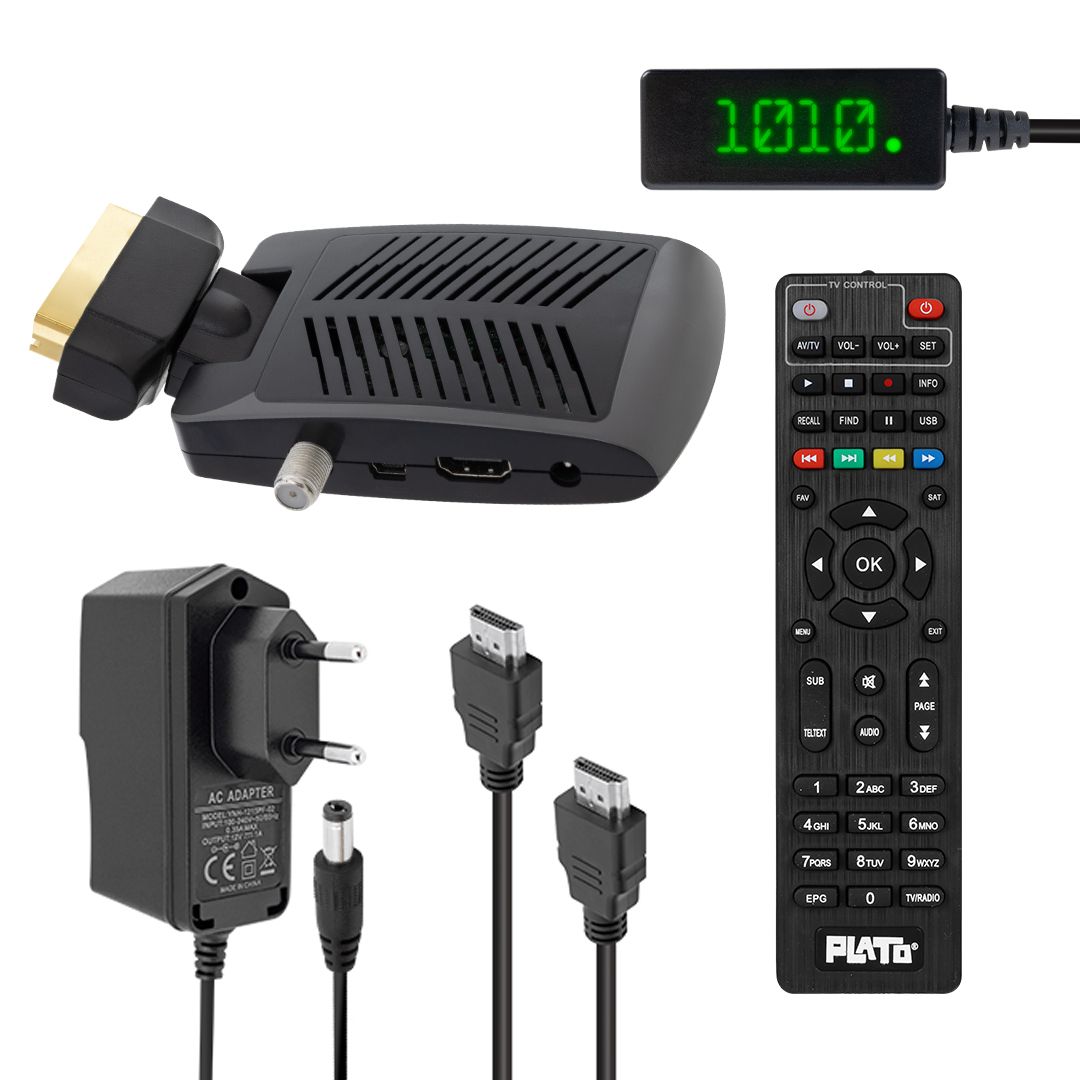  PLATO MULTI MINI SCART HD DISPLAY GÖZLÜ UYDU ALICISI