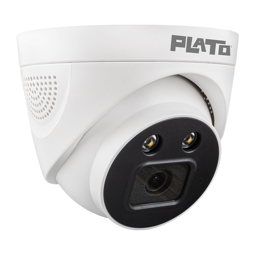  PLATO PL-22996 5MP COLOR VU MİKROFONLU 3.6 MM 2 ATOM LED PLASTİK KASA AHD DOME KAMERA