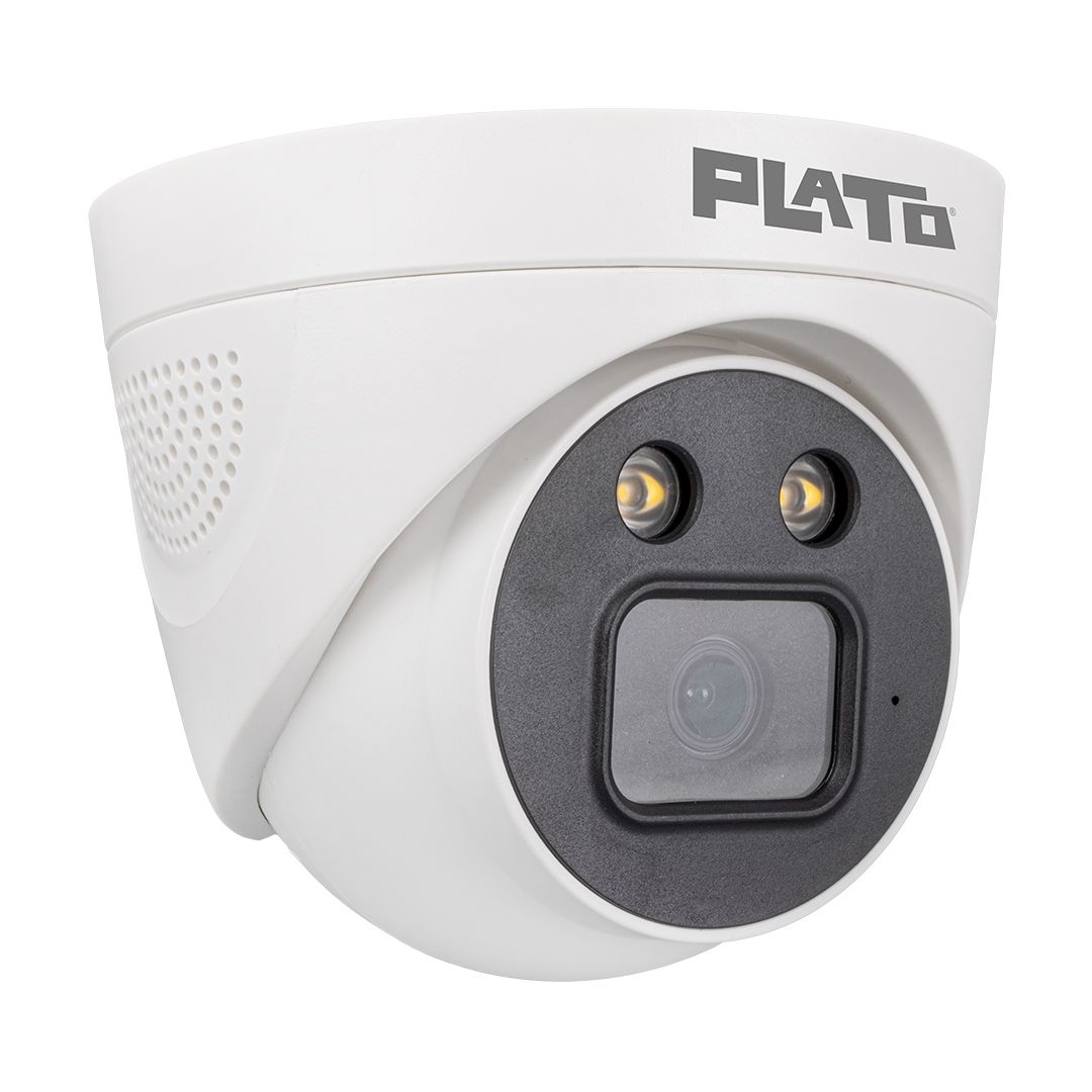  PLATO PL-22996 5MP COLOR VU MİKROFONLU 3.6 MM 2 ATOM LED PLASTİK KASA AHD DOME KAMERA