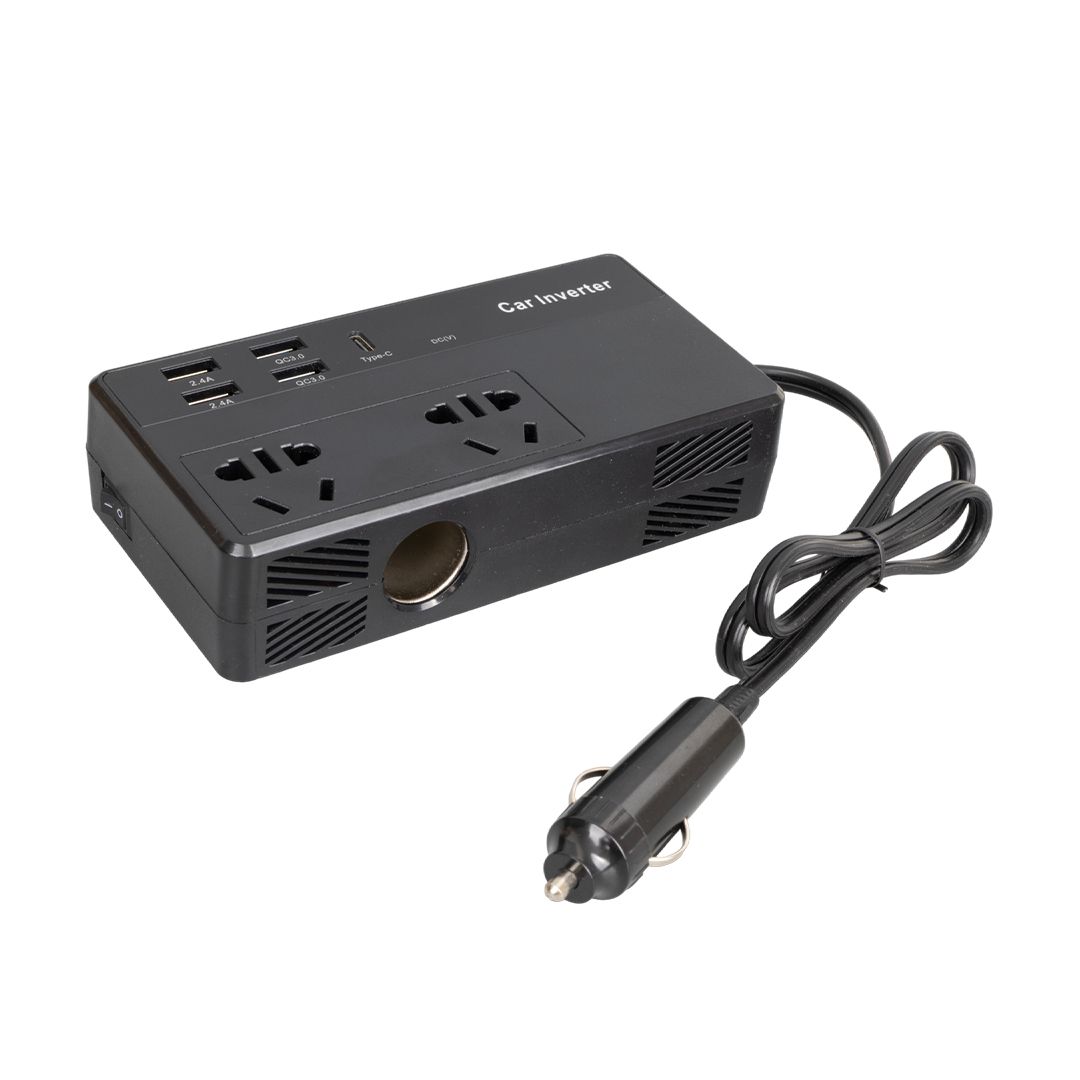  POWERMASTER CZ02/12V-24V 12-24 VOLT 200 WATT 4 USB + TYPE-C GİRİŞLİ ARAÇ POWER INVERTER