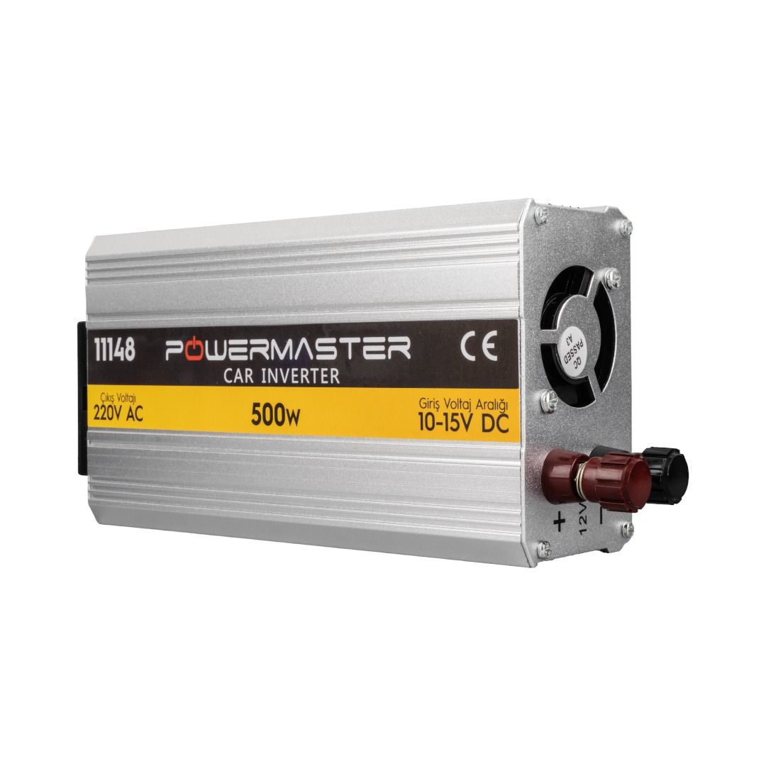  POWERMASTER PM-11148 12 VOLT 500 WATT MODIFIED SINUS İNVERTER (10-15V ARASI-220V AC)