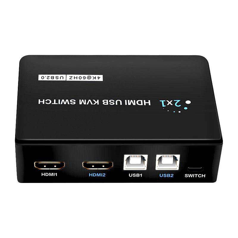  POWERMASTER PM-11789 4K HDMI USB KVM SWITCH 2X1