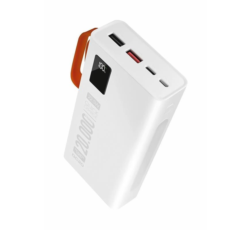 POWERWAY TX-20 20000 MAH ÇİFT USB DİJİTAL EKRAN SİYAH*BEYAZ POWERBANK