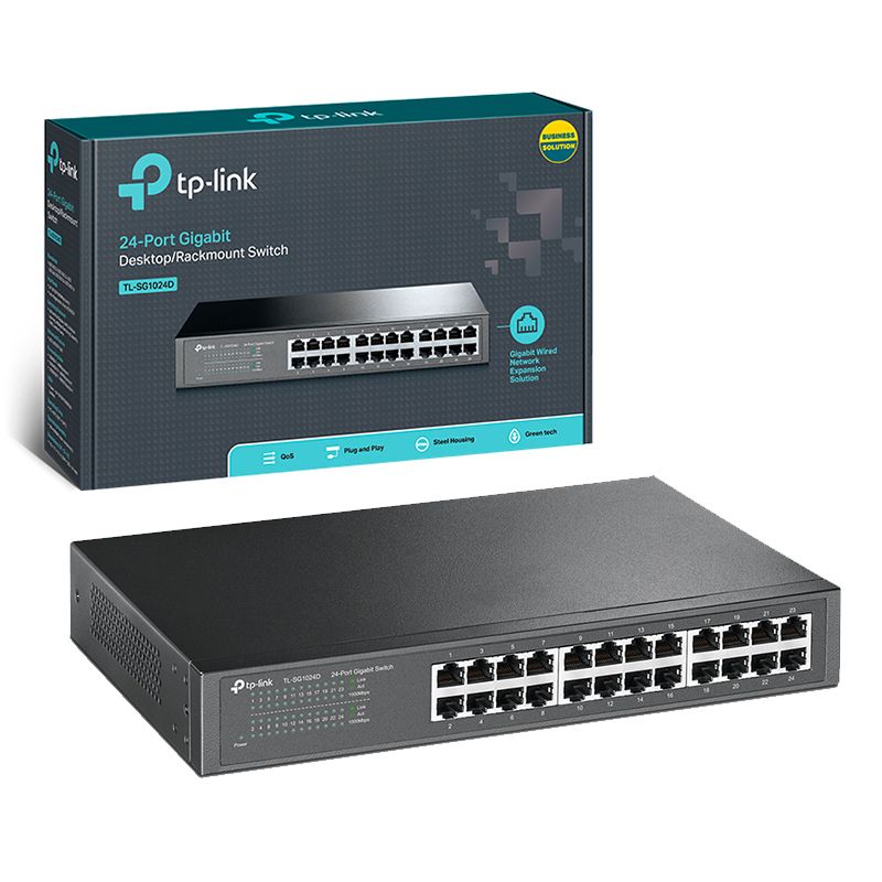  TP-LINK TL-SG1024D 10/100/1000 MBPS 24 PORT GIGABIT SWITCH