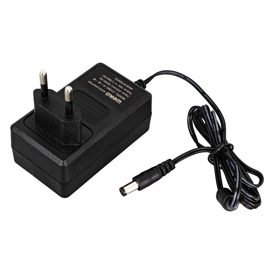  WEKO 19 VOLT - 1.58 AMPER 5.5*1.7 UÇLU YERLİ ÜRETİM PRİZ TİPİ NOTEBOOK ADAPTÖR