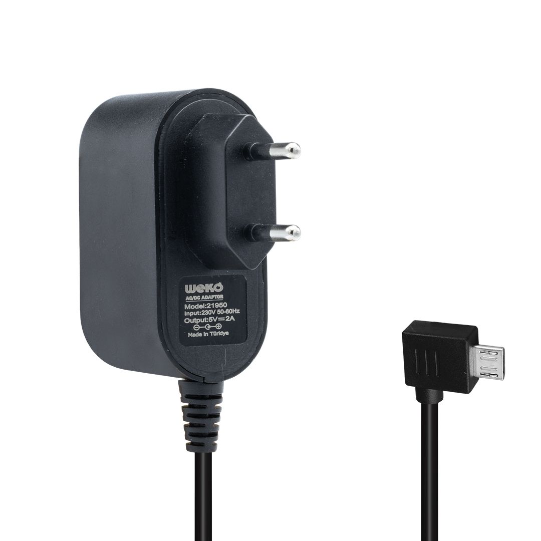  WEKO 5 VOLT - 2 AMPER MICRO USB UÇ YERLİ ÜRETİM TABLET ADAPTÖRÜ