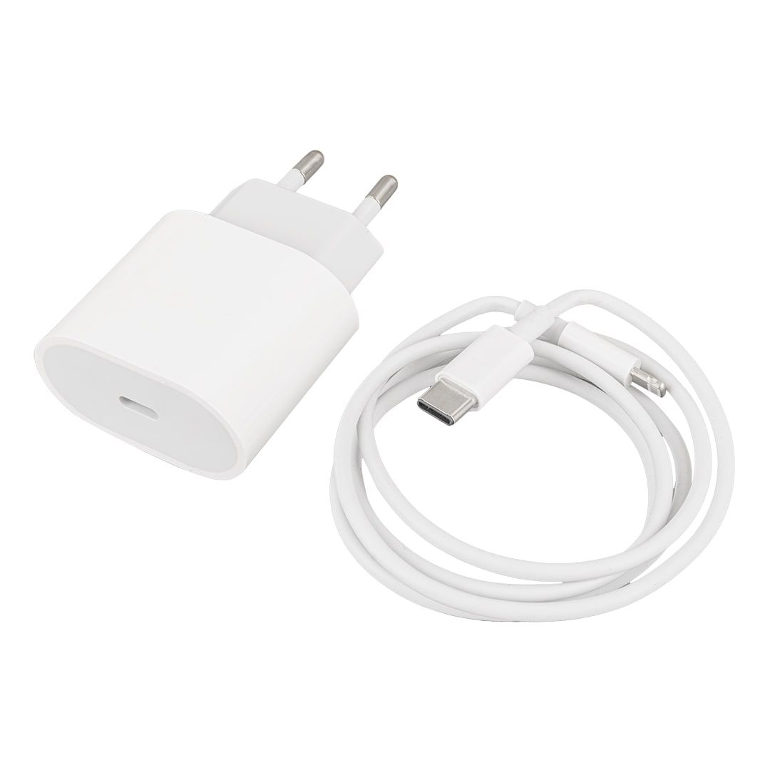  WEKO WK-21443 PD-C 20 WATT TYPE-C ŞARJ BAŞLIK ADAPTÖRÜ + TYPE-C TO LIGHTNING KABLO (NO:9)