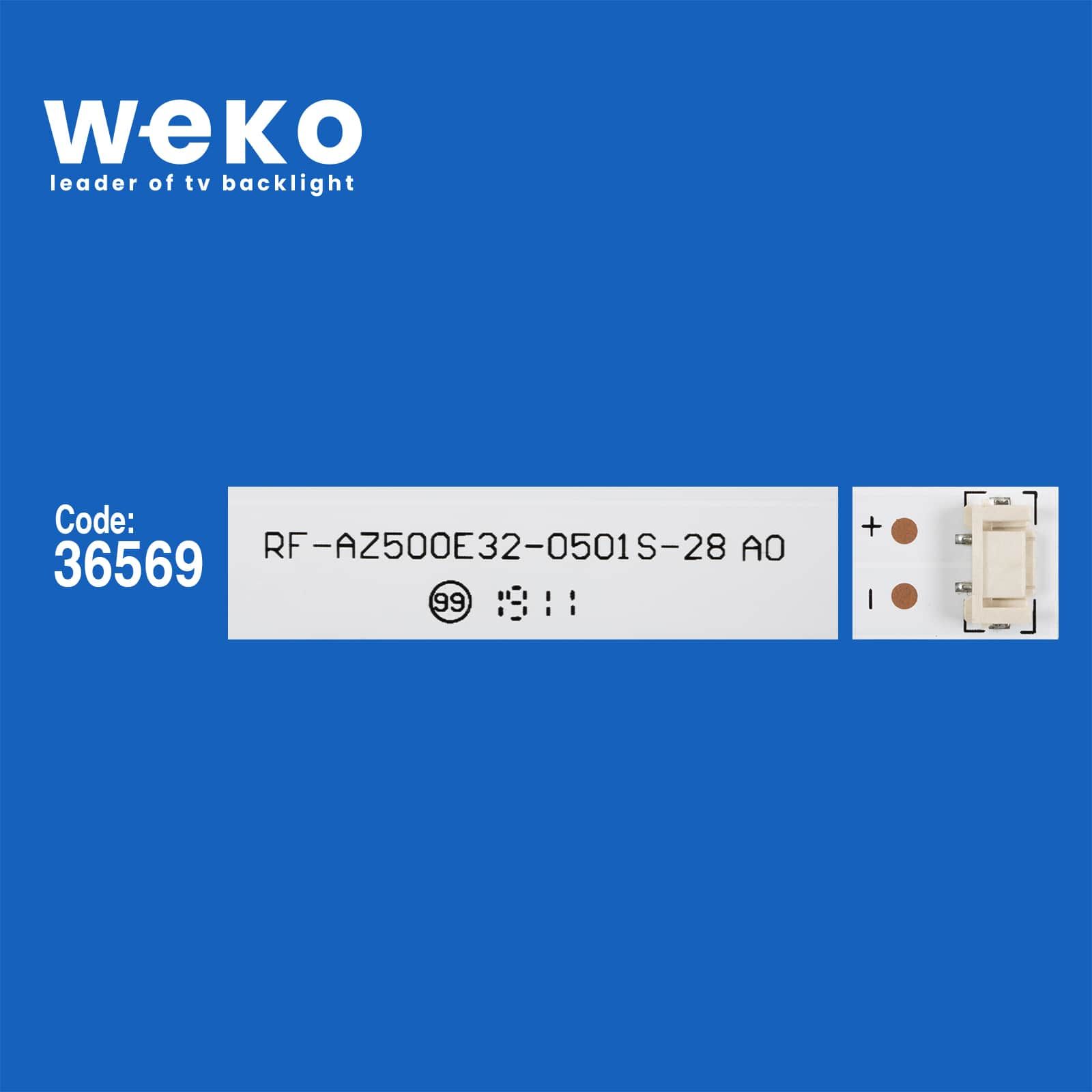  WKSET-5680 36569X10 JL.D50051235-202AS-M RF-AZ500E32-0501S-28  10 ADET LED BAR