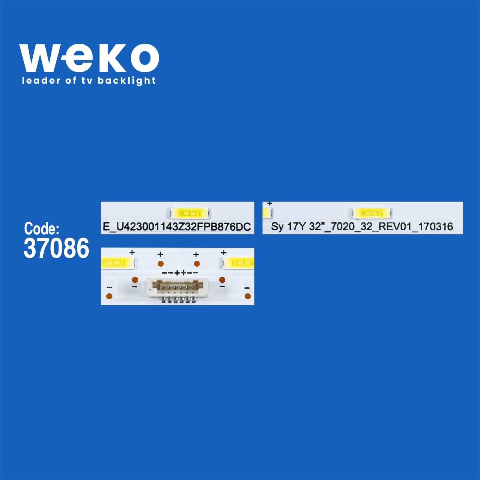  WKSET-6374 37094X1 SONY 17Y 32_7020_32_REV01_170316  1 ADET LED BAR (32LED)