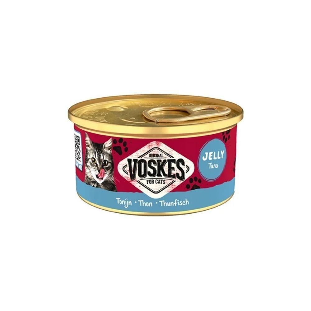 Voskes Jelly Ton Balıklı Yetişkin Kedi Konservesi 85gr 24 Adet