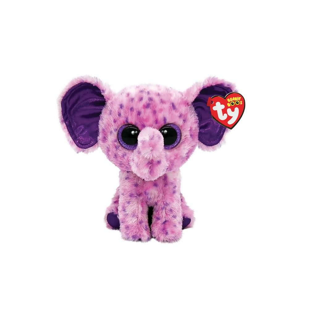  Ty Beanie Boo's Eva Elephant Purple Peluş