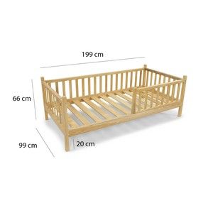  Montessorı  Yatak 90 X 190 Çam Ağacı