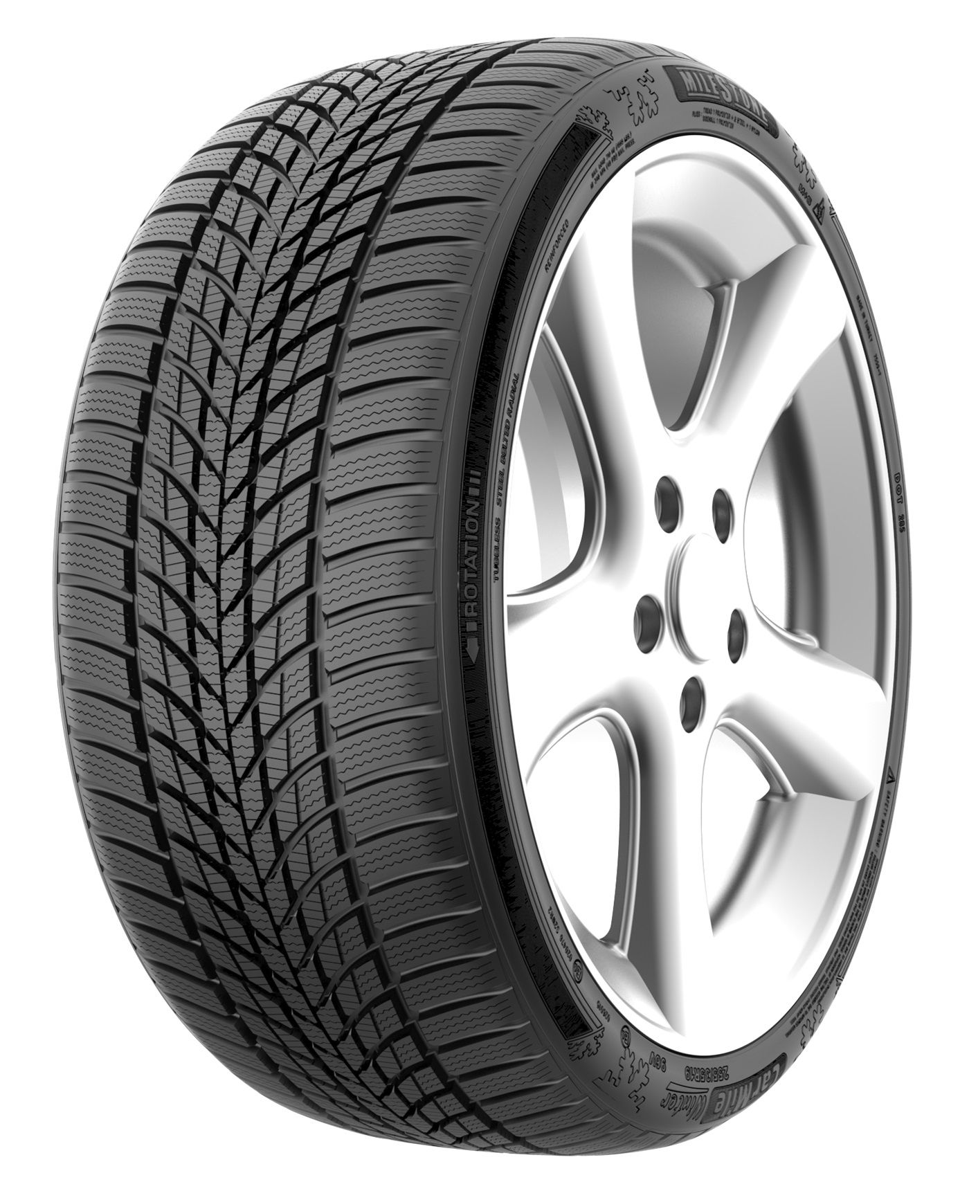  Milestone 165/80R13 83T TL Carmile Winter Otomobil Kış Lastiği ( Üretim Yılı:2023 )