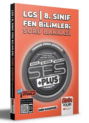 2022 LGS 8.Sınıf Fen Bilimleri SES PLUS Soru Bankası Benim Hocam Yayınları