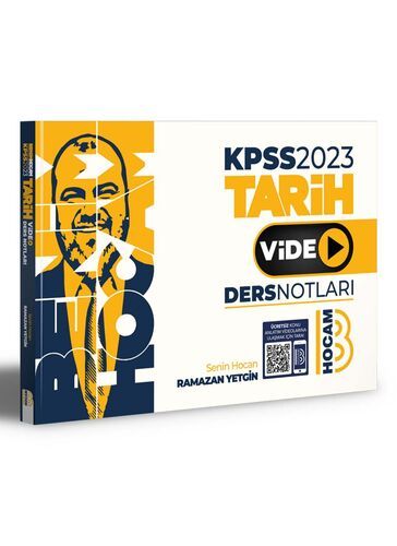 2023 KPSS Tarih Video Ders Notları Benim Hocam Yayınları