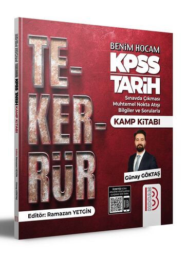 2024 KPSS Tarih Tekerrür Kamp Kitabı Benim Hocam Yayınları