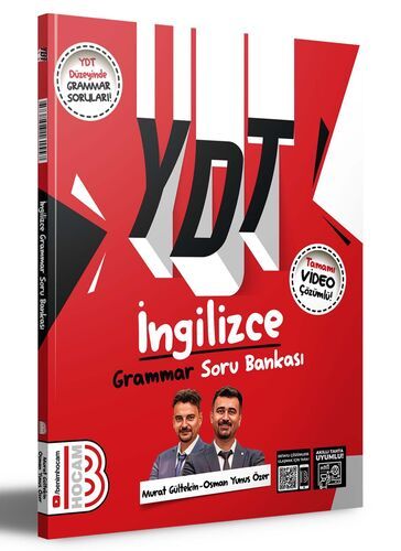 2024 YDT İngilizce Grammar Soru Bankası Benim Hocam Yayınları