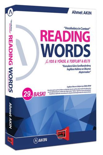 Akın Dil & Yargı Yayınları Reading Words for YDS YÖKDİL TOEFL IBT IELTS 28. Baskı