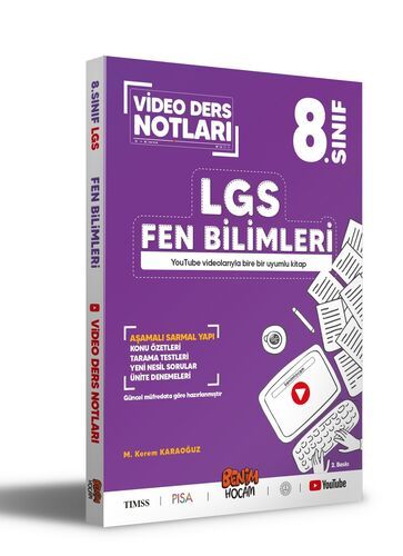 Benim Hocam Yayınları LGS 8. Sınıf Fen Bilimleri Video Ders Notları