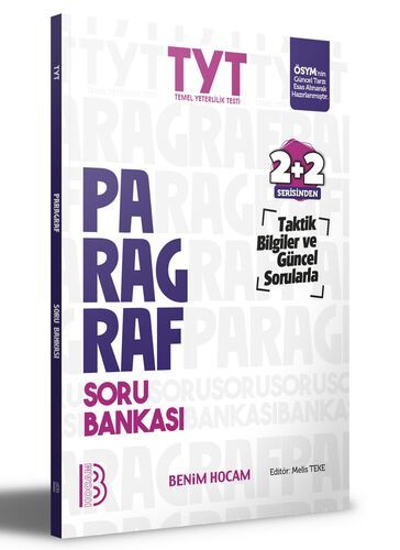 Benim Hocam Yayınları  TYT Paragraf Soru Bankası 2+2 Serisinden