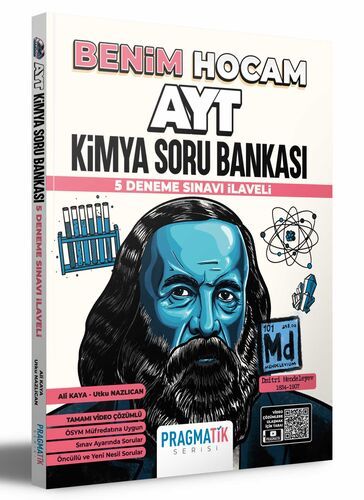 Benim Hocam Yayınları  AYT Kimya Soru Bankası 5 Deneme Sınavı İlaveli Pragmatik Serisi