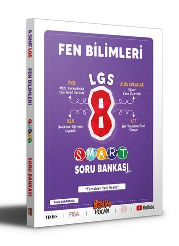 Benim Hocam Yayınları LGS 8. Sınıf Smart Serisi Fen Bilimleri Soru Bankası