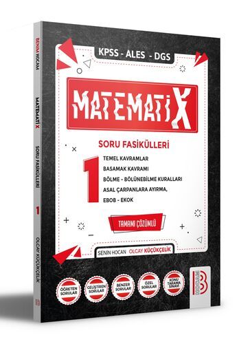 Benim Hocam Yayınları KPSS ALES DGS MatematiX Soru Fasikülleri 1