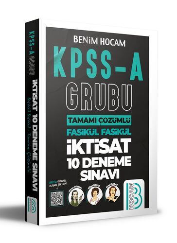 Benim Hocam Yayınları 2021 KPSS A Grubu Tamamı Çözümlü İktisat 10 Deneme Sınavı