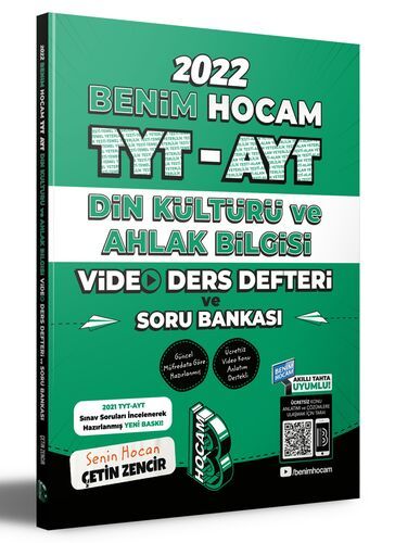 Benim Hocam Yayınları 2022 TYT - AYT Din Kültürü Video Ders Defteri ve Soru Bankası