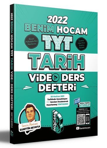 Benim Hocam Yayınları 2022 TYT Tarih Video Ders Defteri