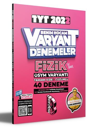 Benim Hocam Yayınları 2022 TYT Fizik Tamamı Video Çözümlü 40 Deneme Sınavı