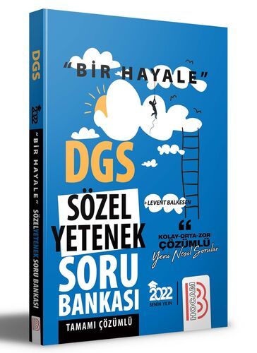 Benim Hocam Yayınları  Bir Hayale Serisi DGS Sözel Yetenek Tamamı Çözümlü Soru Bankası