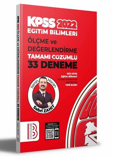 Benim Hocam Yayınları 2022 Eğitim Bilimleri Ölçme ve Değerlendirme Tamamı Çözümlü 33 Deneme