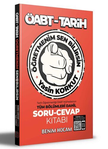 Benim Hocam Yayınları ÖABT Tarih Öğretmenim Sen Bilirsin Soru Cevap Kitabı