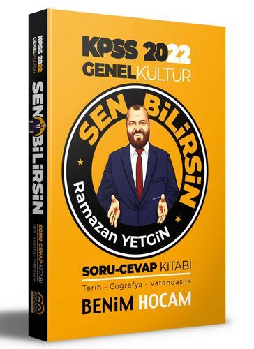 Benim Hocam Yayınları KPSS 2022 Genel Kültür Sen Bilirsin Tarih-Coğrafya-Vatandaşlık Soru Cevap Kitabı