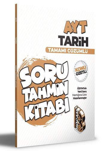 Benim Hocam Yayınları  AYT Tarih Konu Özetli ve Tamamı Çözümlü Soru Tahmin Kitabı