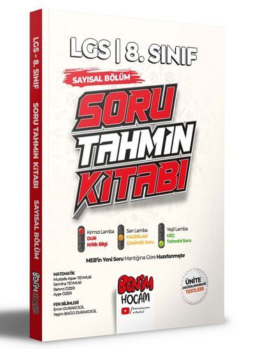 Benim Hocam Yayınları  LGS Sayısal Bölüm Konu Özetli Soru Tahmin Kitabı