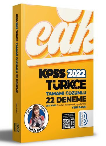 Benim Hocam Yayınları 2022 KPSS Türkçe Tamamı Çözümlü 22 Deneme