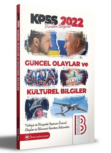 Benim Hocam Yayınları 2022 KPSS Dünden Bugüne Kültürel Olaylar ve Güncel Bilgiler