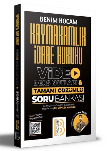 Benim Hocam Yayınları Kaymakamlık İdare Hukuku Video Ders Notları ve Tamamı Çözümlü Soru Bankası