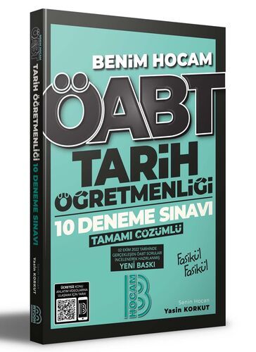 Benim Hocam Yayınları ÖABT Tarih Öğretmenliği Tamamı Çözümlü 10 Deneme Sınavı