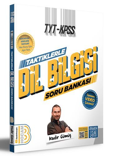 Benim Hocam Yayınları TYT - KPSS Taktiklerle Dil Bilgisi Tamamı Video Çözümlü Soru Bankası